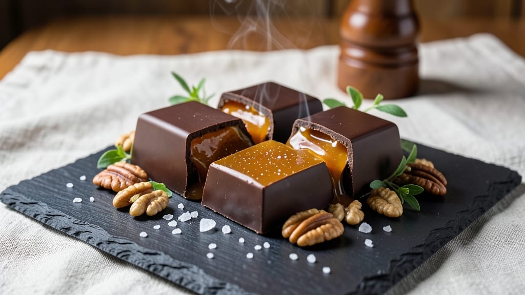 Caramel Filled Chocolate Recipe: Molten Caramel Hearts in Rich Cocoa Shells