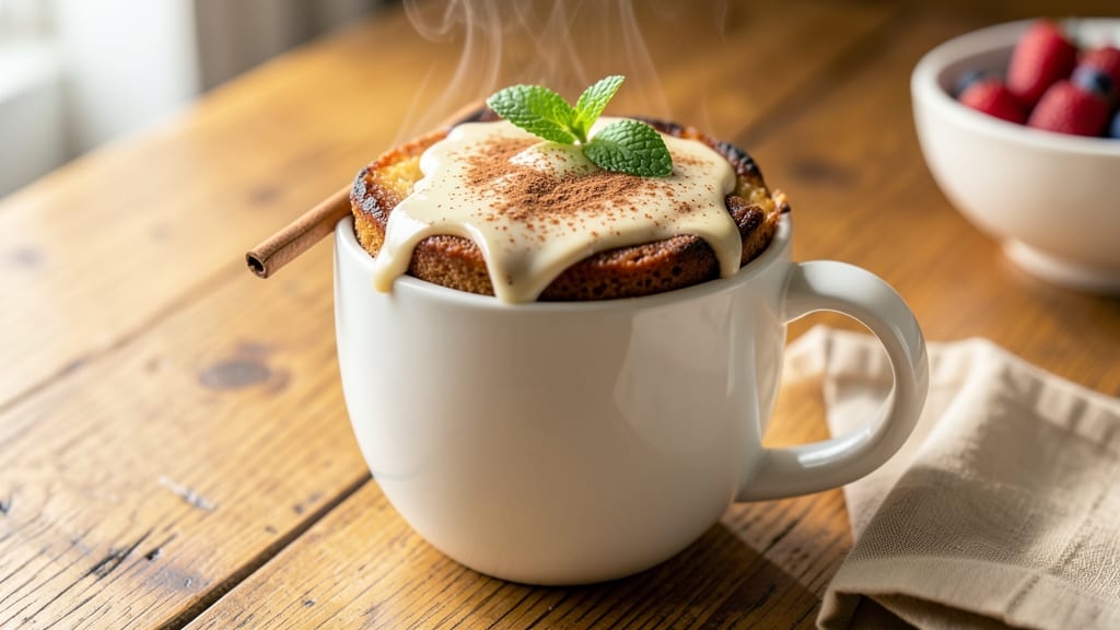Café Con Leche Chocolate Recipe: Spiced Coffee Mug Cake With Fudgy Layers