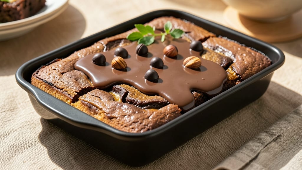 Brownie Recipe With Chocolate Sauce: Triple-Layered Fudge and Warm Ganache Rivers