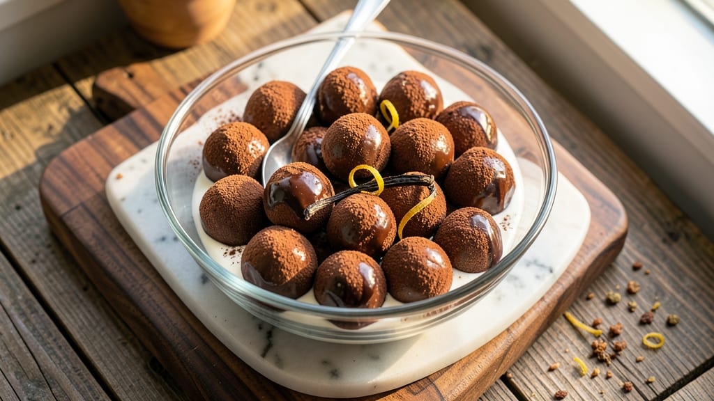 Bittersweet Chocolate Truffles Recipe: Velvety Ganache Wrapped in Crisp Cocoa Shells