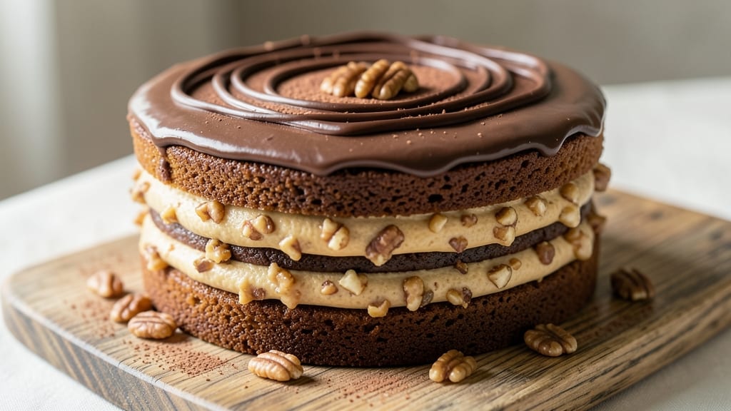 Barefoot Contessa's German Chocolate Cake Recipe: Coffee-Infused Layers With Pecan-Studded Top
