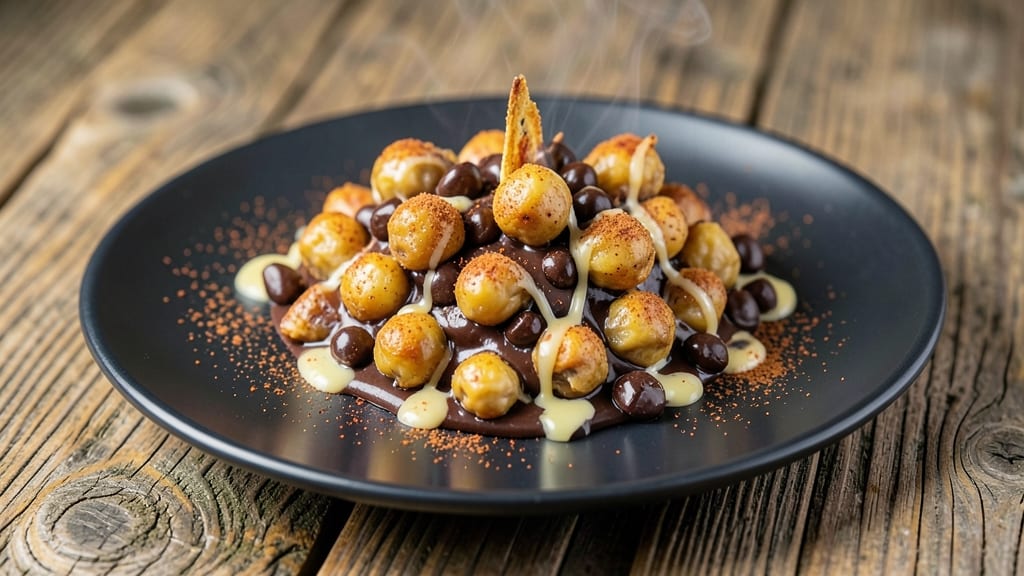 Chickpea and Chocolate Recipe: Crunchy Fudge Bites with Coffee-Infused Depth