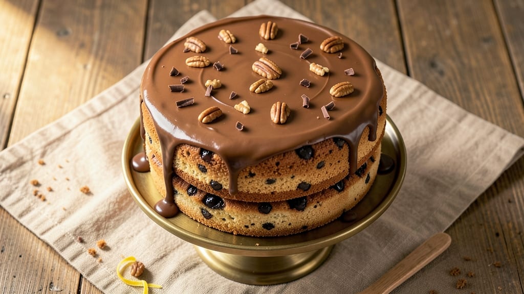 Best German Chocolate Cake Recipe in the World: Coffee-Enhanced Fudge Swirls and Walnut-Studded Top