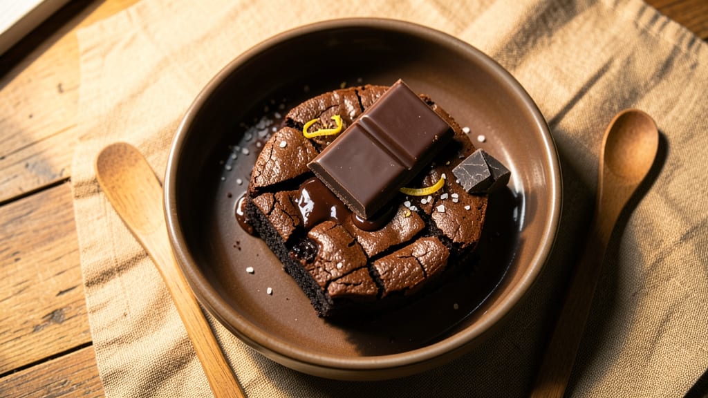 Brownie Recipe Using Dark Chocolate Bar: Fudgy Cracks and Warm Coffee Depth
