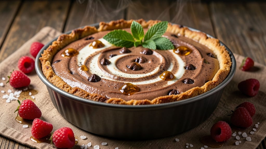 Baked Chocolate Chip Cheesecake Recipe: Fudgy Cocoa Crunch With Coffee-Infused Base