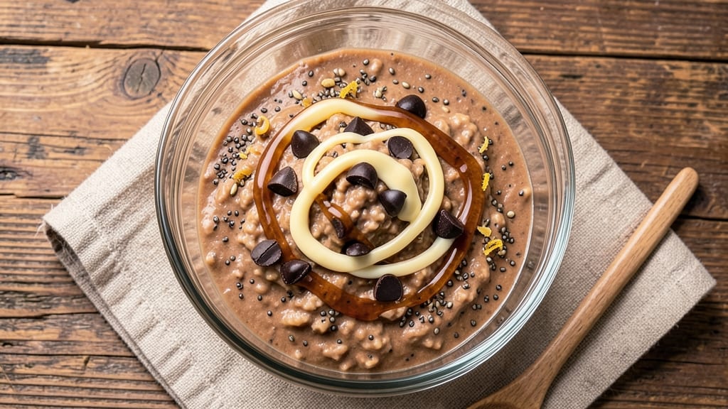 Brekki Dark Chocolate Overnight Oats Recipe: Silky Swirls and Nutty Crunch in Minutes