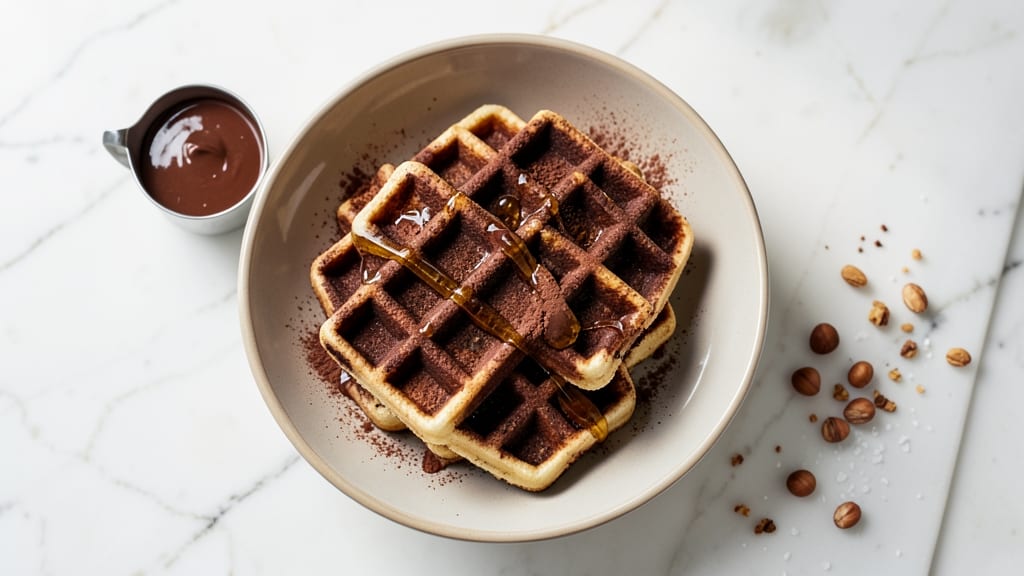 Breville Smart Oven Air Fryer Chocolate Waffle Recipe: Coffee-Infused Crunch and Buttery Swirls