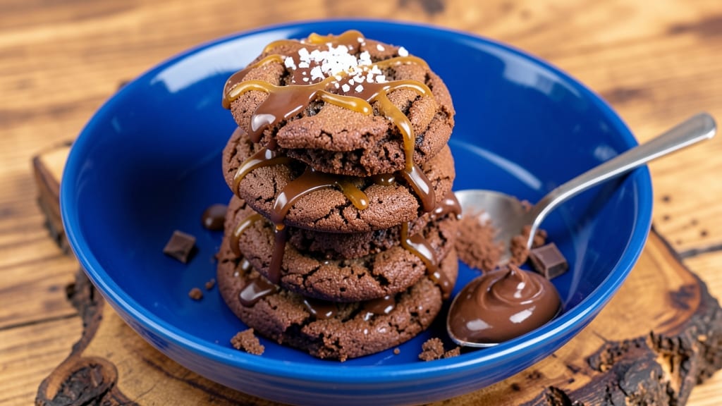 Blue Bowl Triple Chocolate Cookies Recipe: Espresso-Infused Fudge Swirls With Buttery Crunch