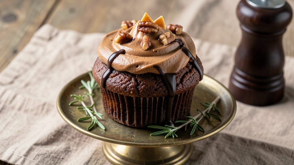 Baker's German Chocolate Cupcakes Recipe: Coffee-Infused Fudge Swirls and Pecan-Packed Crunch